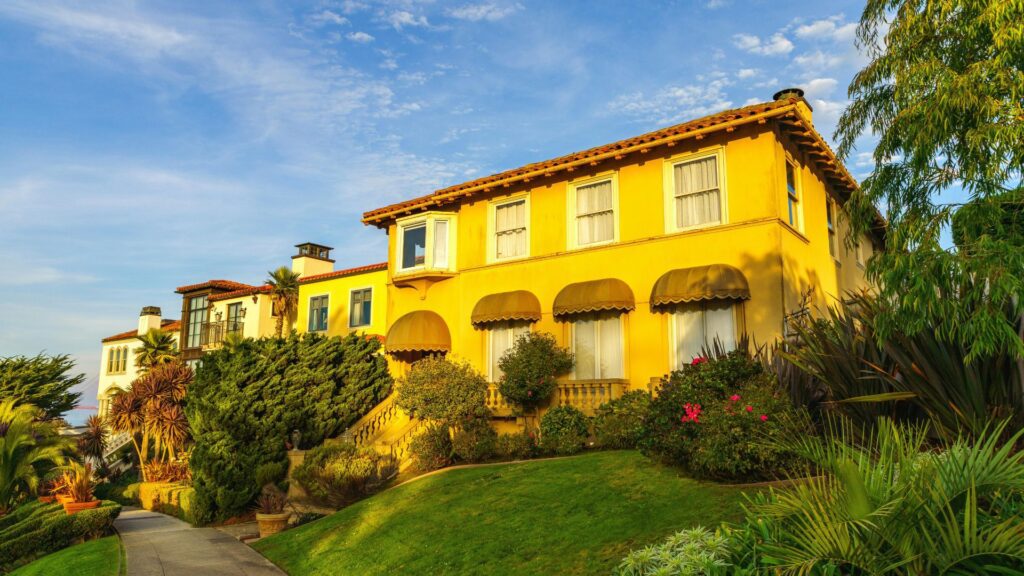 Modern living room in Edmonton home